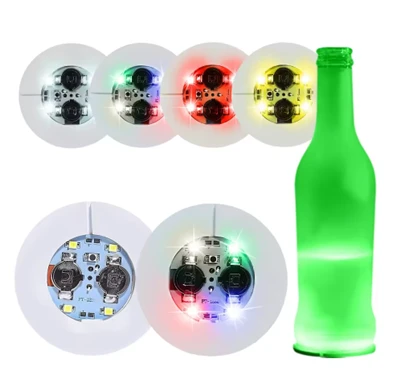 LED Cup Coaster Light Up Coaster til drinks Led Sticker