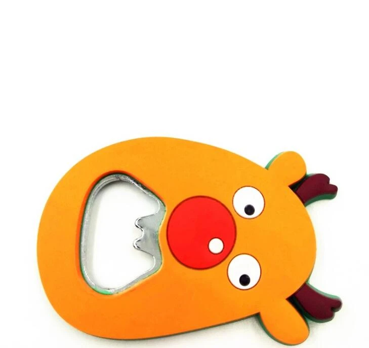 Lovely Soft PVC Bottle Opener Magnet