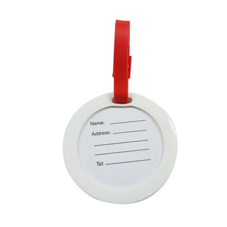 Round Personalized Silicone Baggage Tags For Travel
