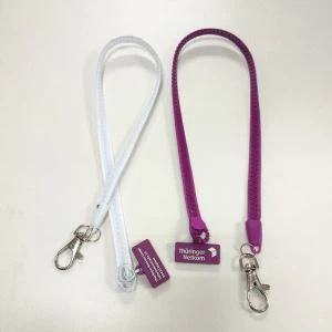 Personlig Fashion PVC Badge Træk lynlås Lanyard