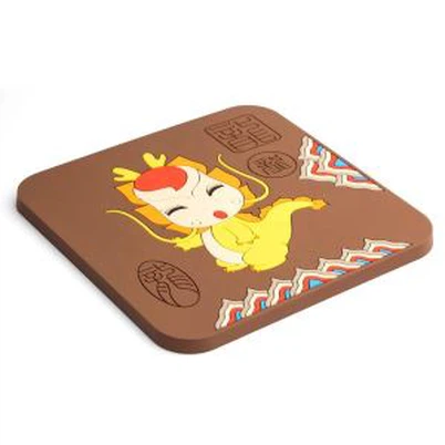 Tegneserie Dragon Soft PVC -gummi firkantede underholdere