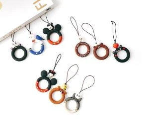 Silikone reb Custom Phone Lanyard Ring Holder Strap