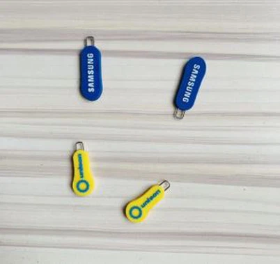 To sider mærkevarer Logo Pvc Tøj lynlås Pull