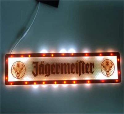 Unik elektronisk PVC LED -barmåtte med lys