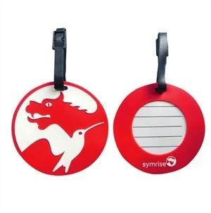 3D PVC Bagage Tags Travel Navn Besked Bagage Tags Airline Bag Tag
