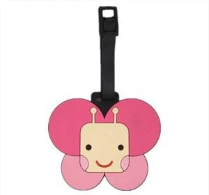 3D Soft PVC vandtæt bagage Tag gummipose tags