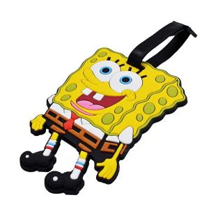 SvampeBob tegneseriemærker Silikone PVC bagagemærke