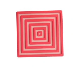 Farverige Reklame Vand Proofing Soft Pvc Rubber Cup Coaster