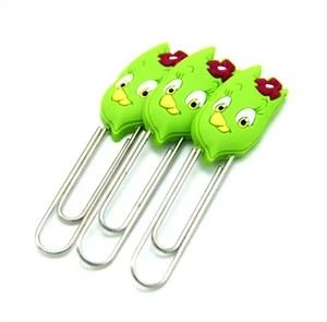 Varmt sælgende blødt PVC gummi 2D eller 3D tegneserie bogmærke med magnet