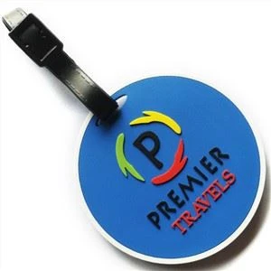 Blød PVC vandtæt bagage Tag 3D gummipose tags til rejser