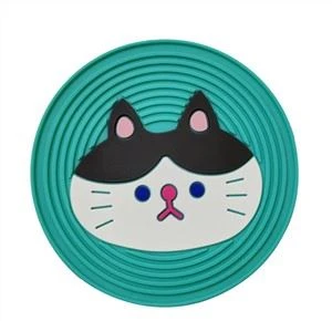 3D tegneserie dyr PVC drikke coaster Pvc kaffekop placemat roemåtte