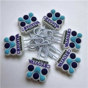 3D præget Logo PVC Bog Marks Gummi Souvenir Bogmærke