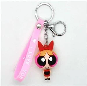 Ny Tegneserie 3D PVC Nøglering Ruuber Key Holder For Souvier Gift