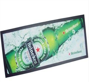 Salgsfremmende nitrilgummi ølmåtte mærket Bar Runner måtter