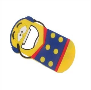 Gummi PVC køleskabsmagnet flaskeåbner 3d silikone ølflaskeåbner